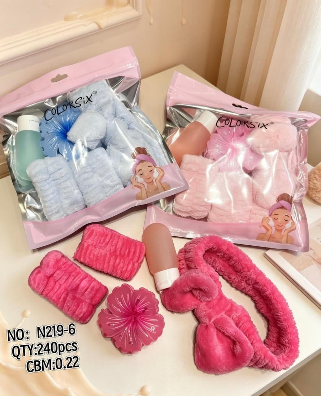 Spa Headband and Skincare Accessory Set N219-6