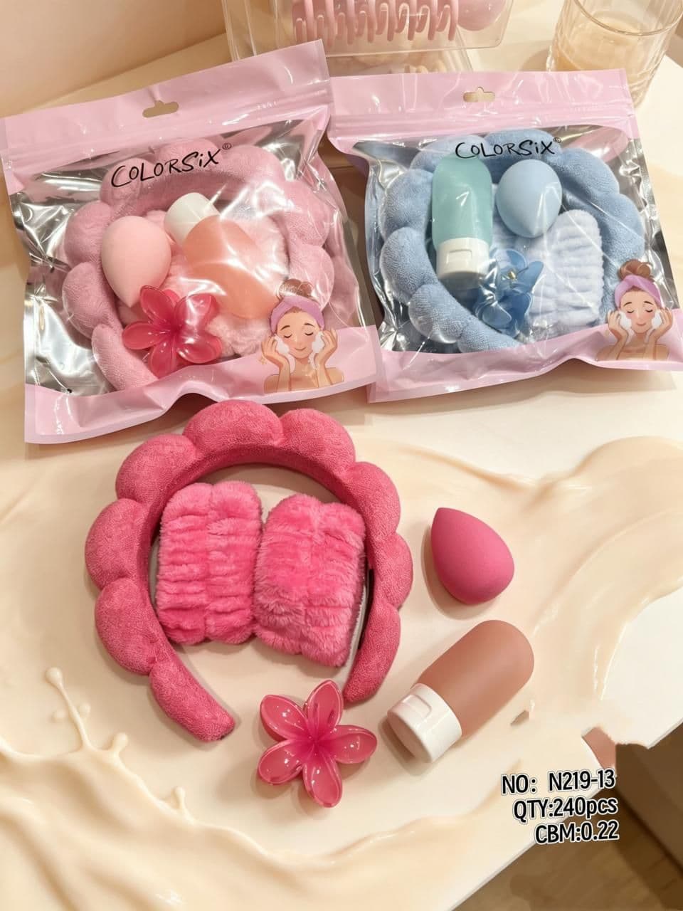 Spa Headband and Skincare Accessory Set N219-13