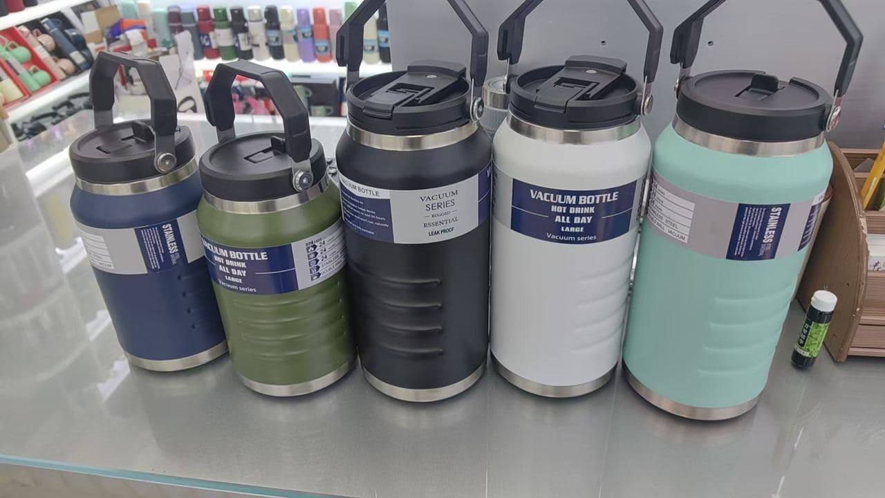 Diwangxin 5221 Vacuum Bottle with Single Drink Lid and Handle