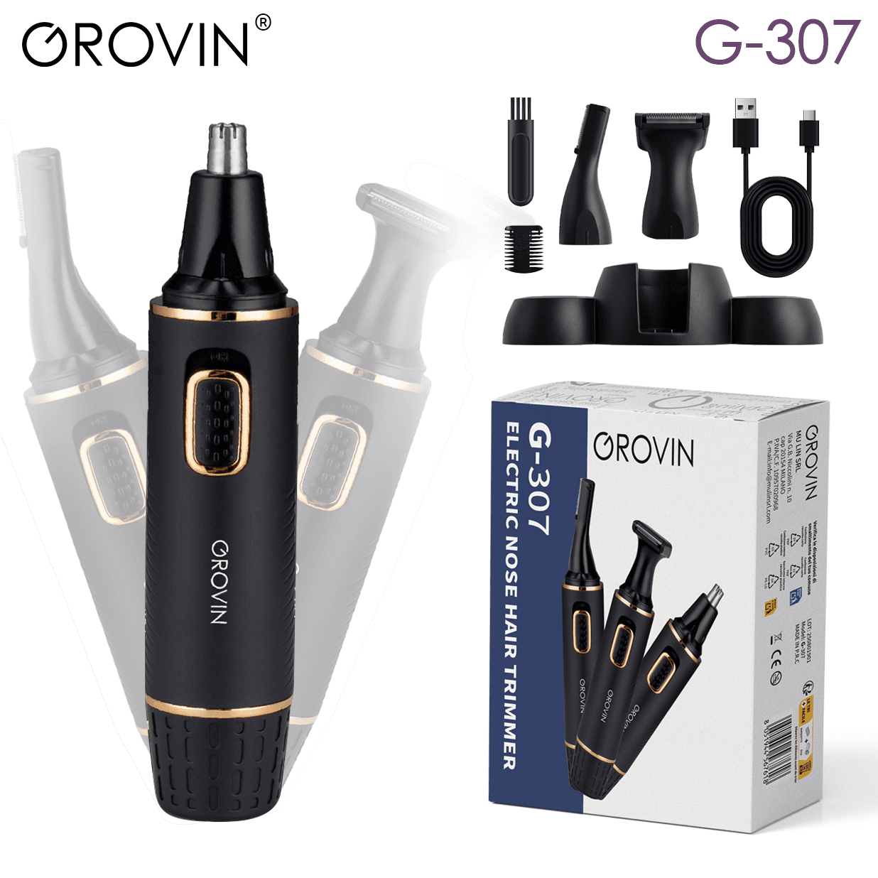 GROVIN G-307 3-in-1 Grooming Kit