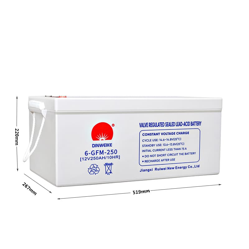 Ruiwei 12V250AH Sealed Lead-Acid Battery, 12V 144Ah, 53.5kg