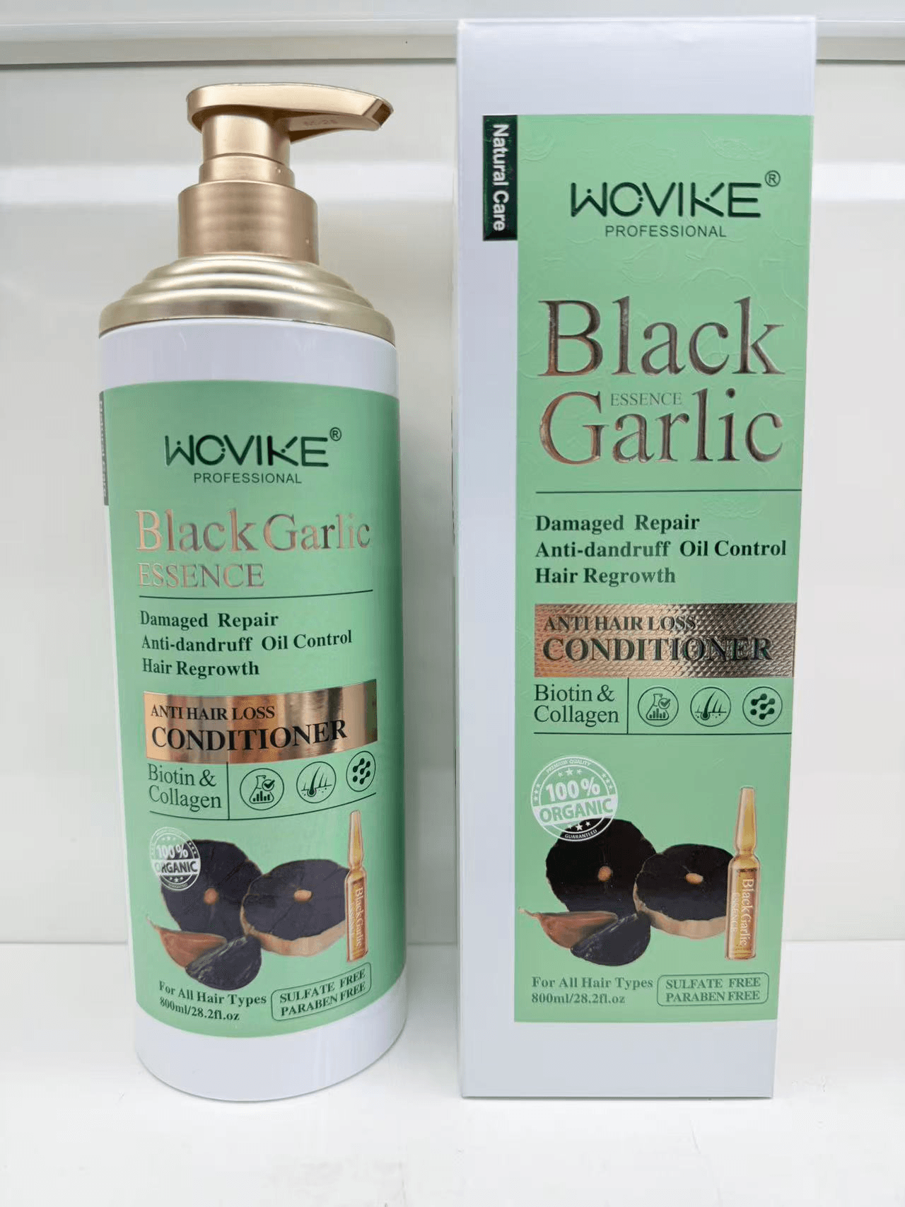 WOVIKE FR042-2 Black Garlic Conditioner, 800ml