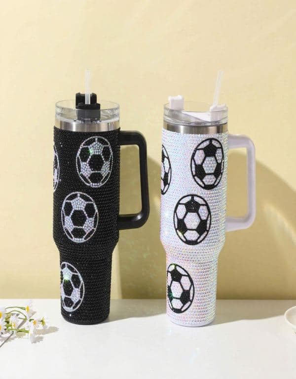 Rhinestone Stainless Steel Tumbler, 1200 ml, Ref. D034