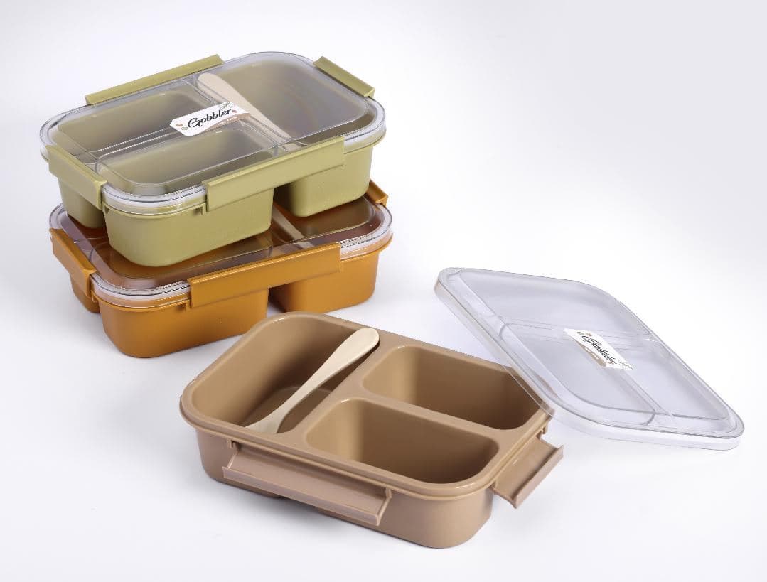 PP Plastic Lunch Box, 1100 ml, 22.2 x 15 x 7.2 cm