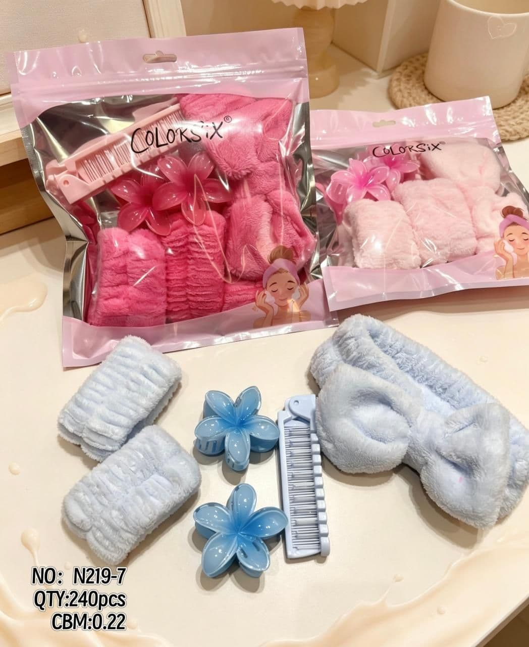 Spa Headband and Skincare Accessory Set N219-7