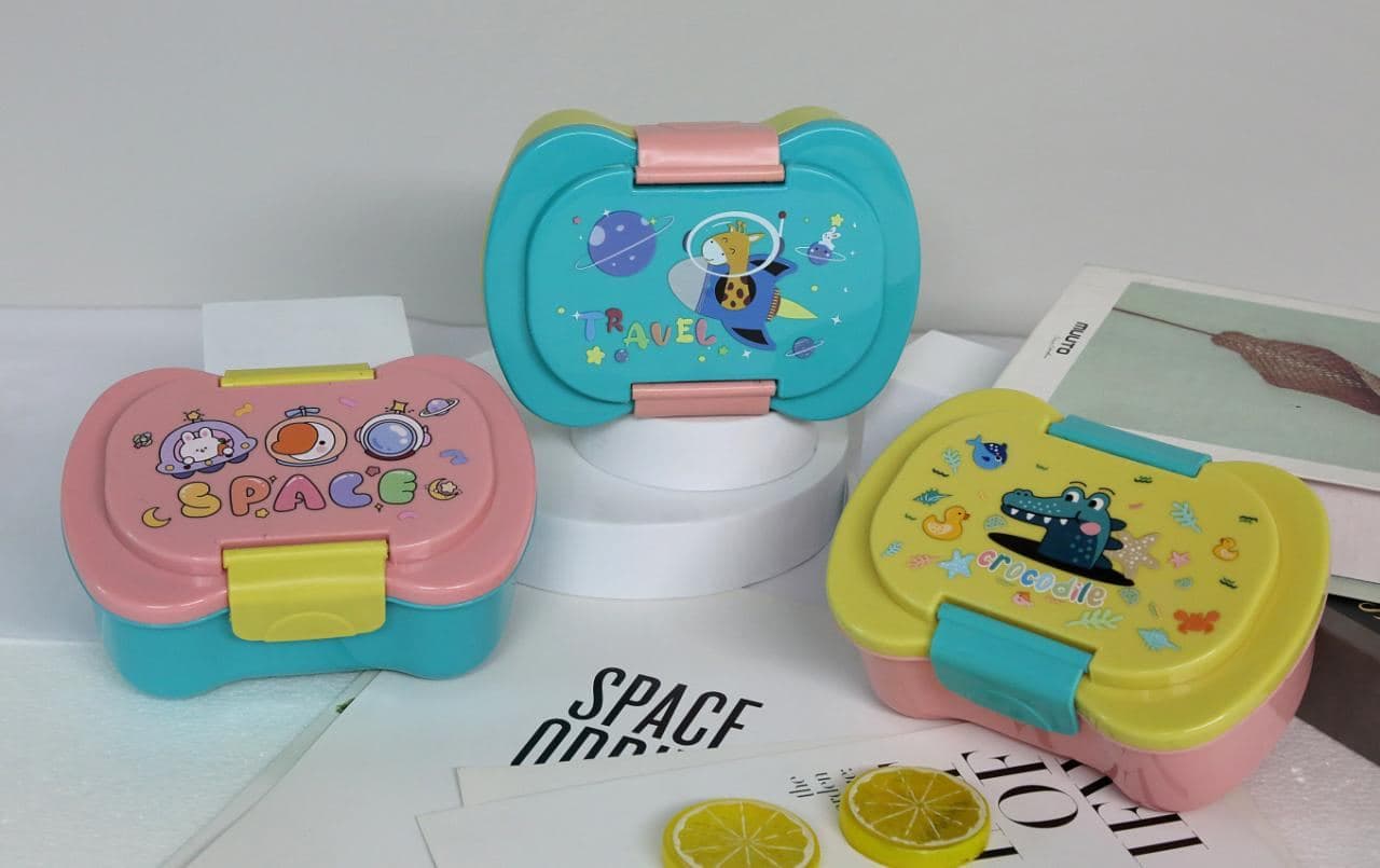 Space Print Kids Lunch Box Set, 63 pcs/carton, carton 58 x 52 x 66 cm
