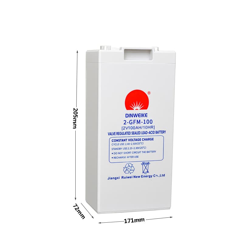 Ruiwei 2V100AH Sealed Lead-Acid Battery, 2V 95Ah, 5.4kg