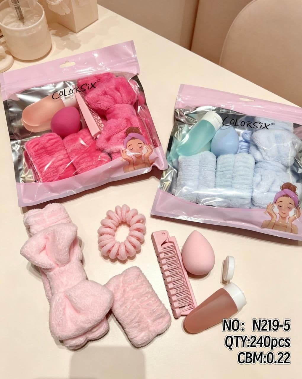 Spa Headband and Skincare Accessory Set N219-5