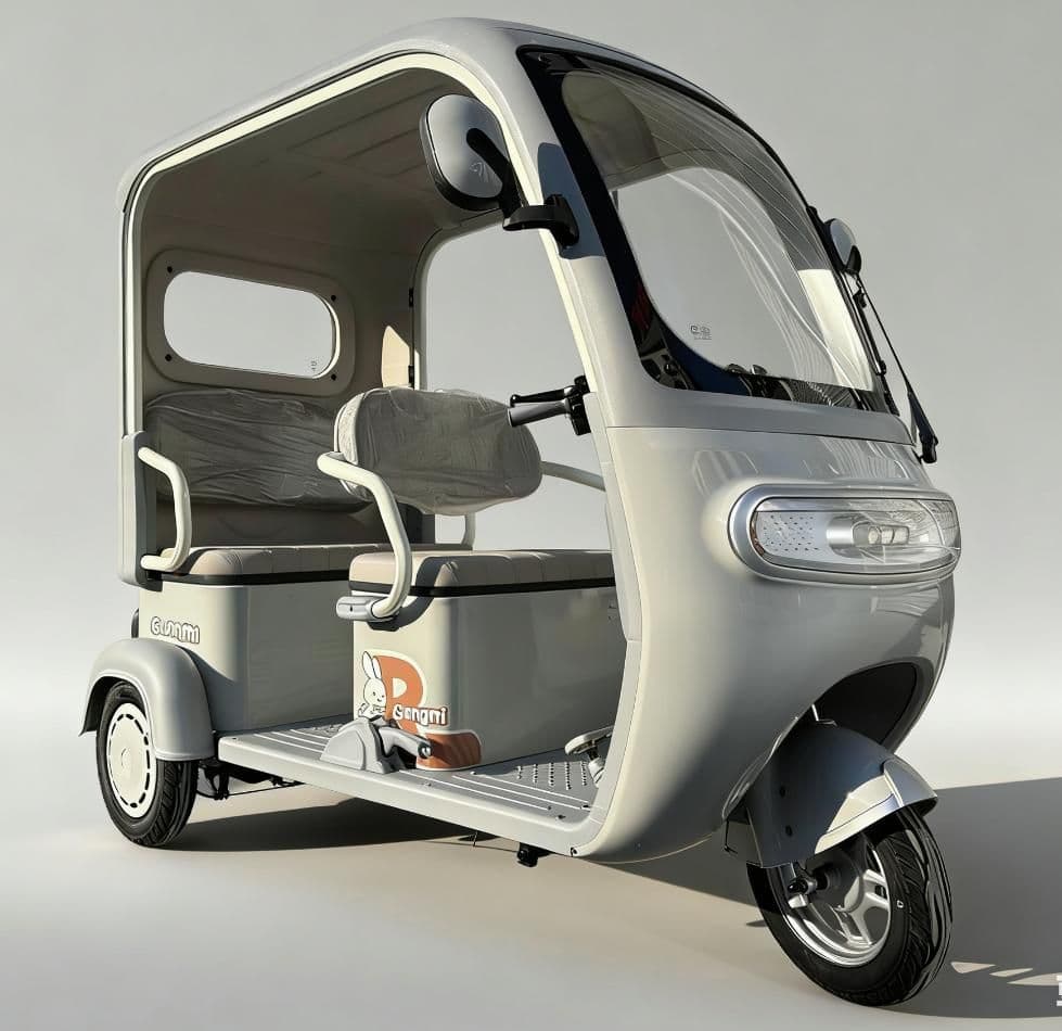 Electric Tricycle G120, 30H800W differential motor, 30-35 km/h