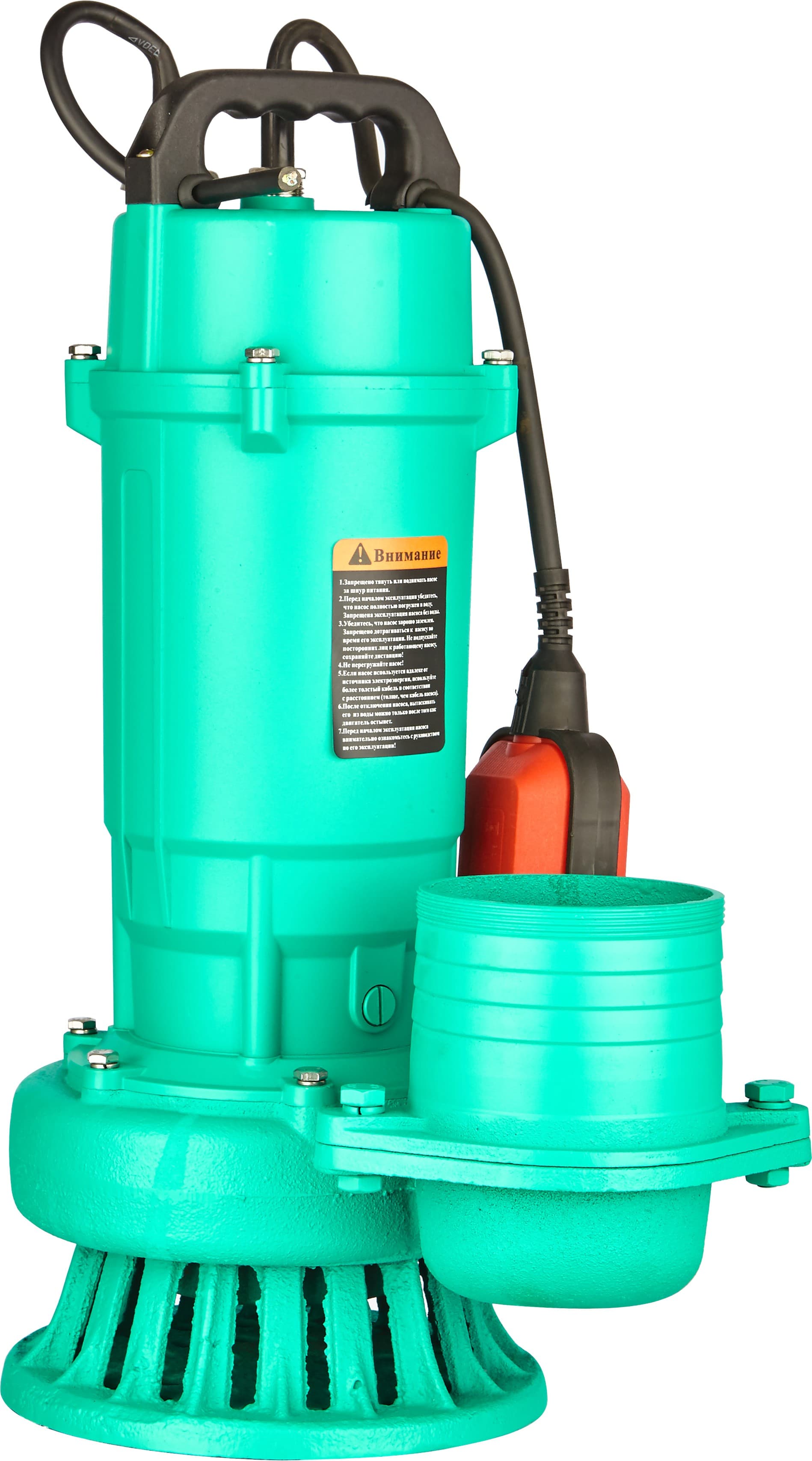 Tolkyo QDX40-7-1.5F Submersible Pump, 2.0HP / 1.5KW, 40 m3/h, 7m Head, Stator ø120*180p