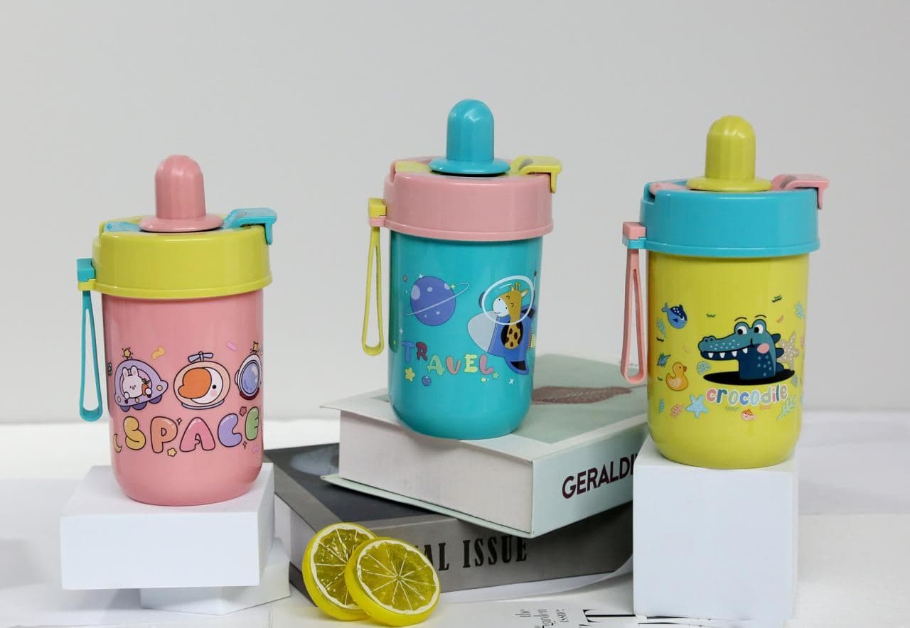 Dinosaur Print Kids Lunch Box and Water Bottle Set, 54 pcs/carton, carton 75 x 63 x 54 cm