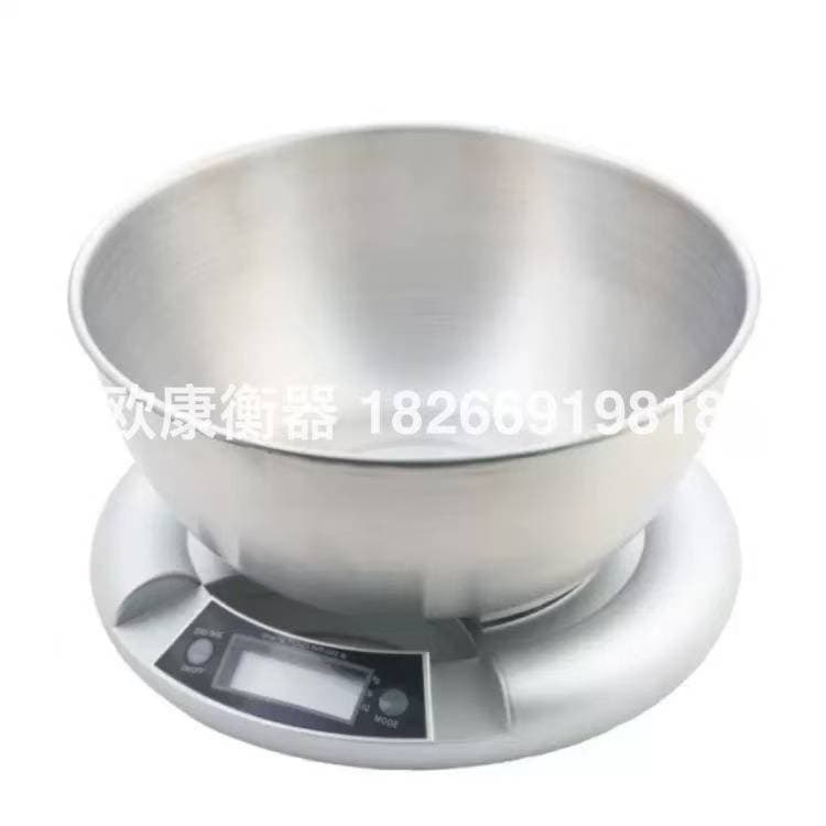 Kitchen & Baking Scale with Stainless Steel Bowl