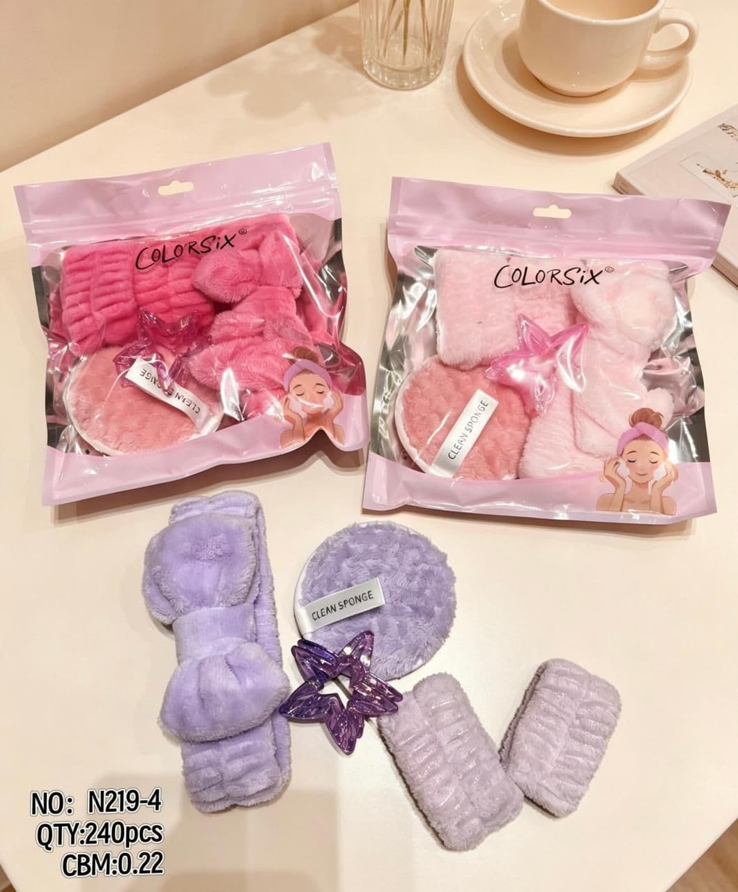 Spa Headband and Skincare Accessory Set N219-4