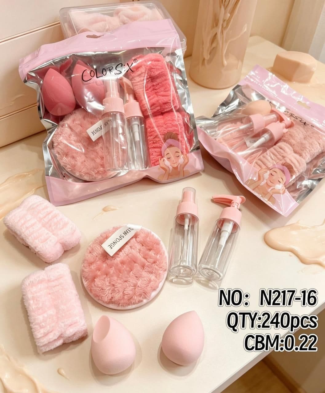 Spa Headband and Skincare Accessory Set N217-16