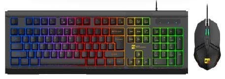 R8 GW1001 104 Keys Esports Keyboard and Mouse RGB Lighting English & Arabic & Spanish layout