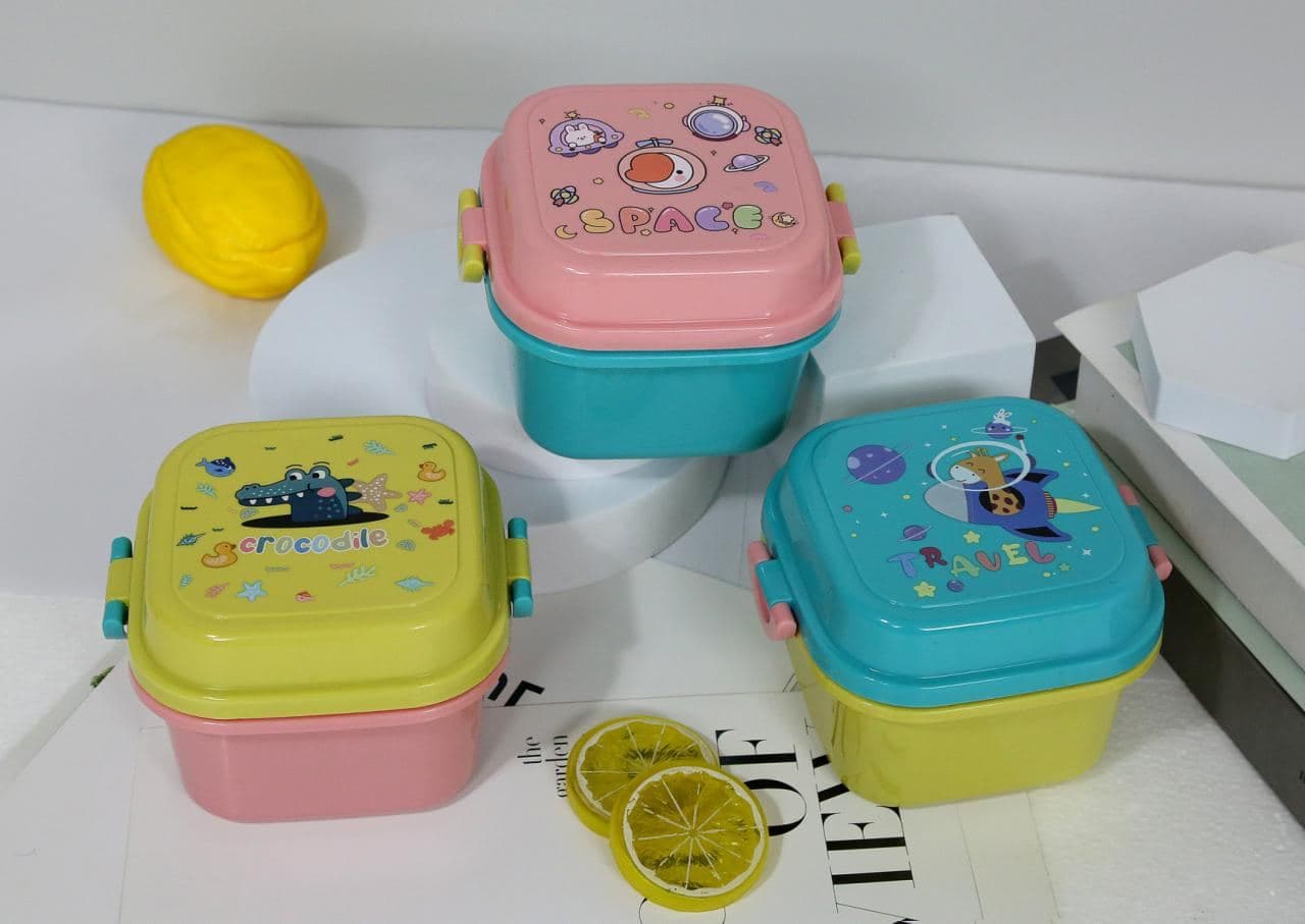Space Print Kids Lunch Box Set, 72 pcs/carton, carton 81 x 47 x 48 cm