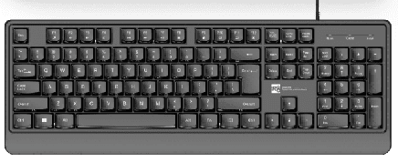 R8 GT205 Office Wired Keyboard English & Arabic layout, 104 Keys