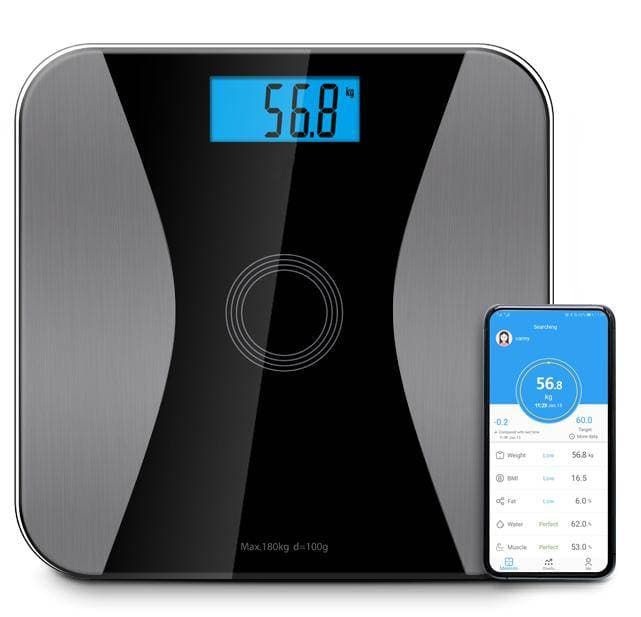 High-Precision Body Fat Scale 180kg, Backlit Display, Visceral Fat & BMR