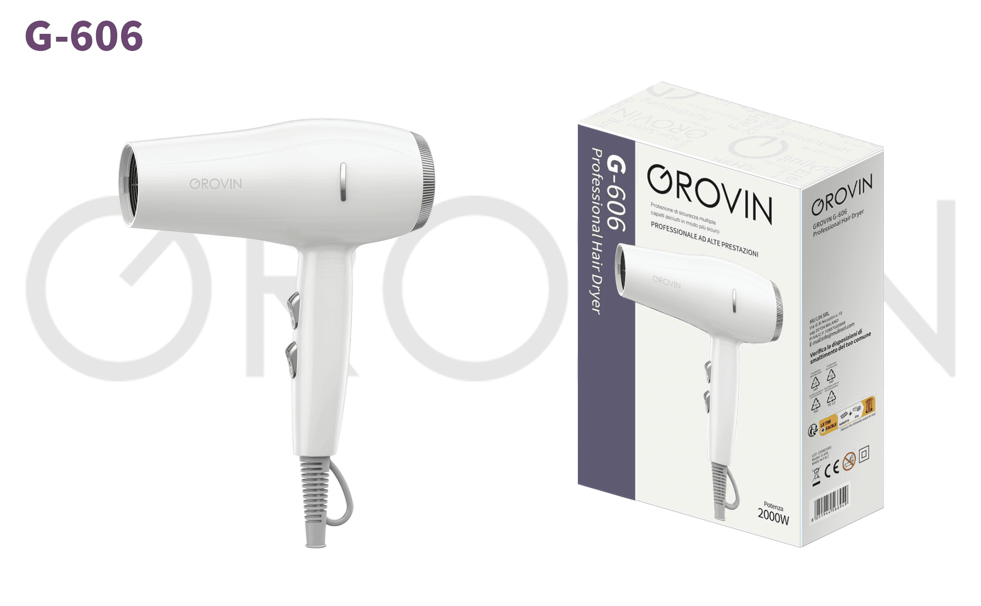 GROVIN G-606 Hair Dryer