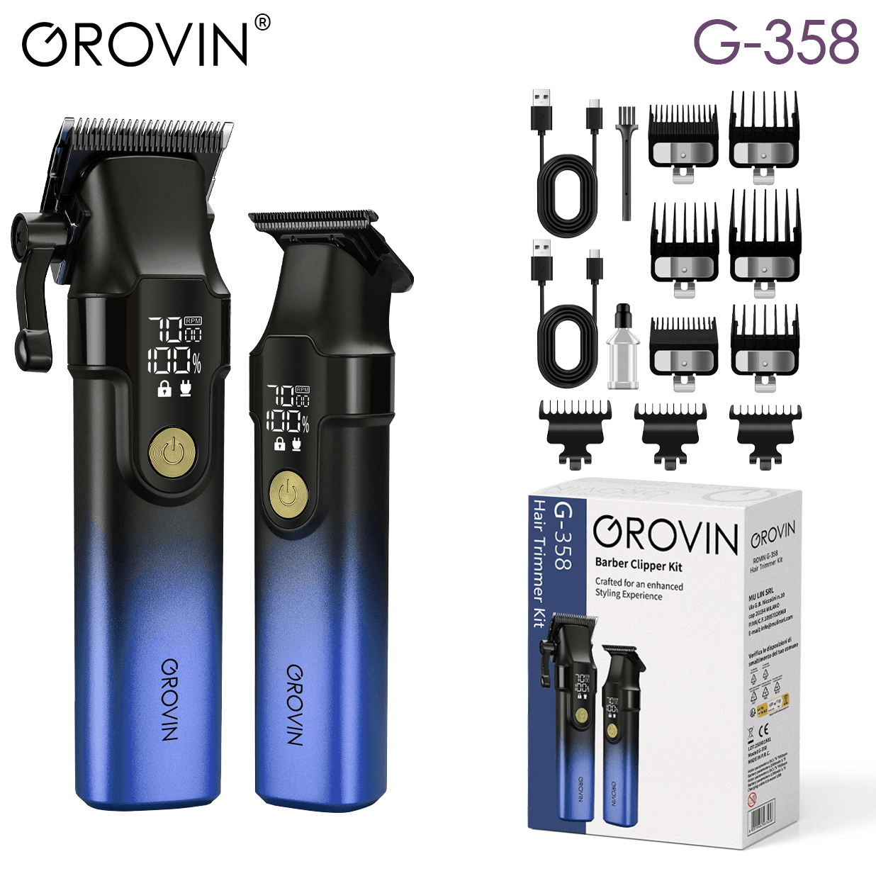 GROVIN G-358 Barber Clipper Kit
