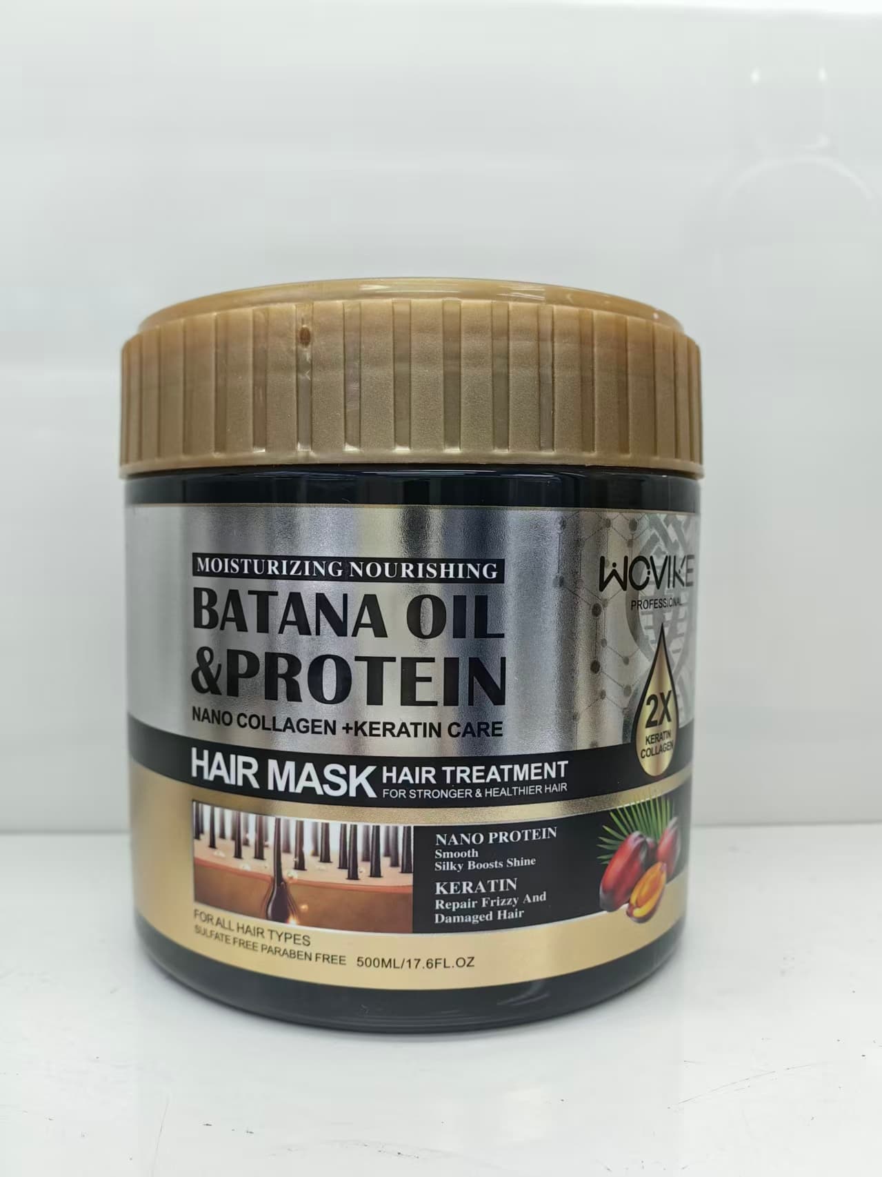 WOVIKE FR020-3 Batana Oil Hair Mask, 500ml