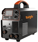 Tolkyo Gasless MIG Welder MMT-280 to MMT-380, Black Case with Twin Dials and Torch
