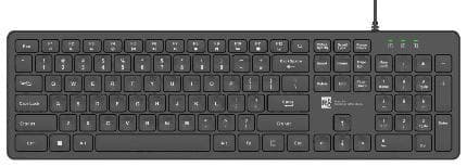 R8 GT202 Office Wired Chocolate Keyboard English & Arabic layout, 105 Keys