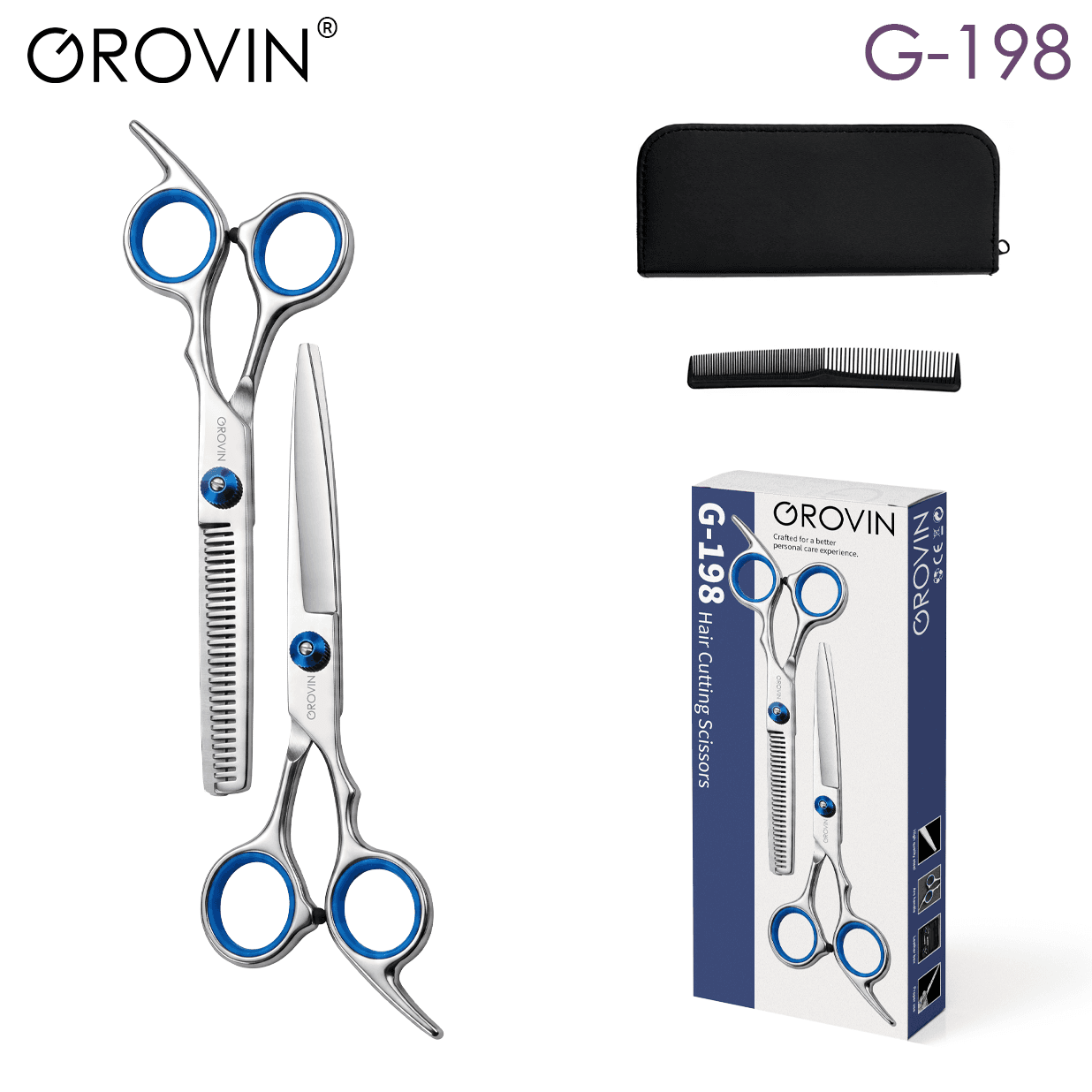 GROVIN G-198 Hair Cutting Scissors