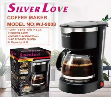 Coffee Machine WJ-9008, 0.6L,6cups, 650W