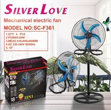 Electric Fan SC-F361, 80W(actual 60-70W)