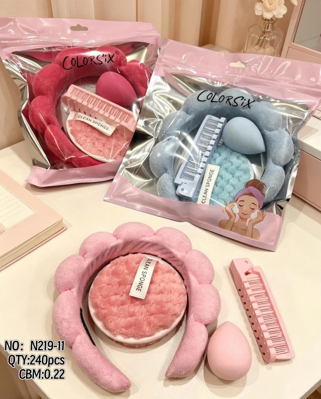 Spa Headband and Skincare Accessory Set N219-11
