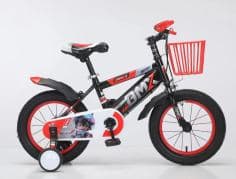 ZZX BMX Kids Bike with Red Basket
