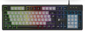 R8 1823 Wired Gaming Keyboard with Rotary Knob Arabic layout, 104 Keys
