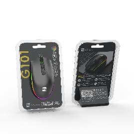 R8 G101 4D Wired Gaming Mouse, 800-1200-1600 DPI, 4 Buttons