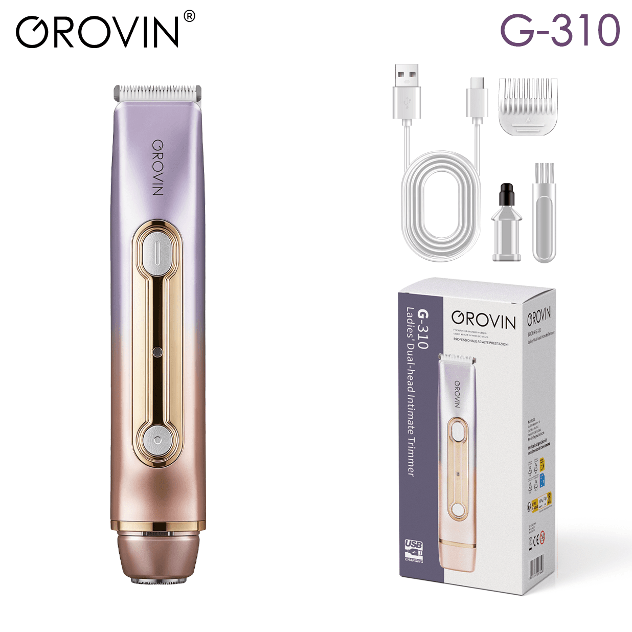 GROVIN G-310 Lady's Twin-Head Trimmer