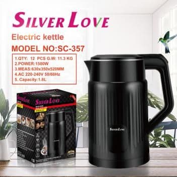 Electric Kettle SC-357, 1.8L, 1500W