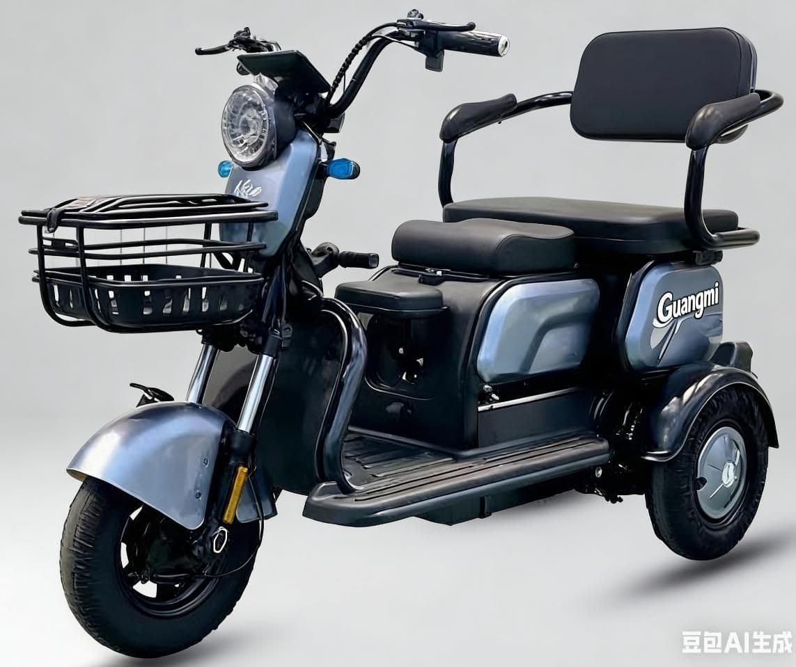 Electric Tricycle G103, 30H800W differential motor, 30-35 km/h