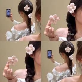 Cherry Blossom Hair Clips, Pink