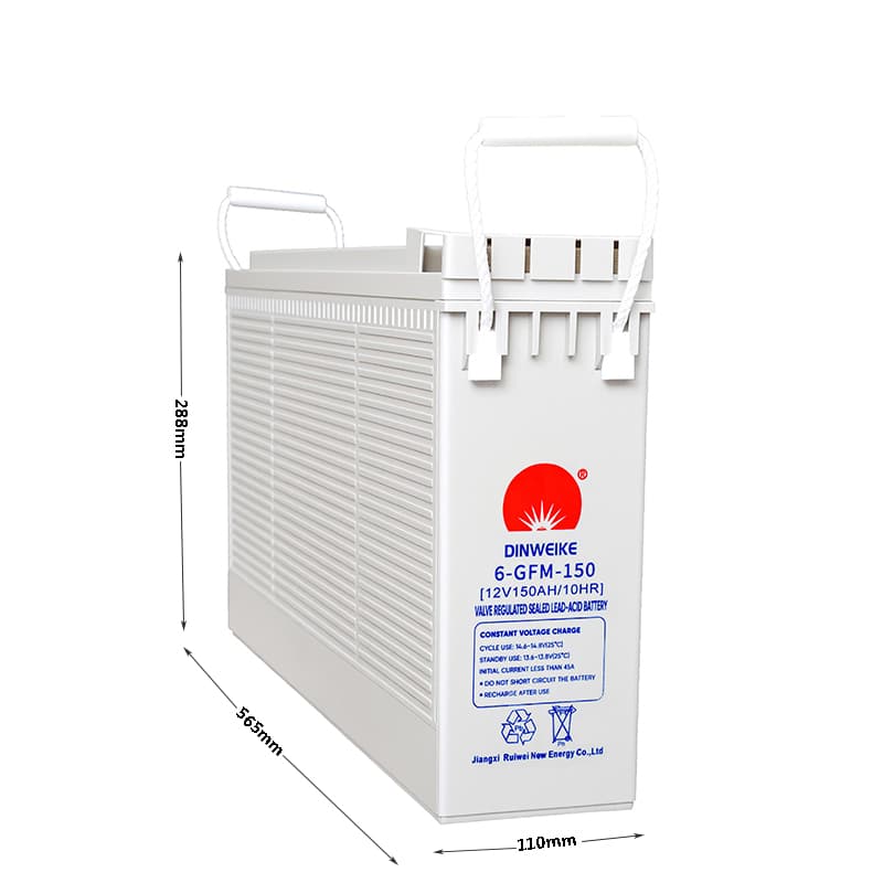 Ruiwei 12V150AH Sealed Lead-Acid Battery, 12V 90Ah, Front Terminal, 37.2kg