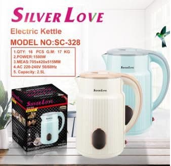 Electric Kettle SC-328, 2.5 L, 1500W