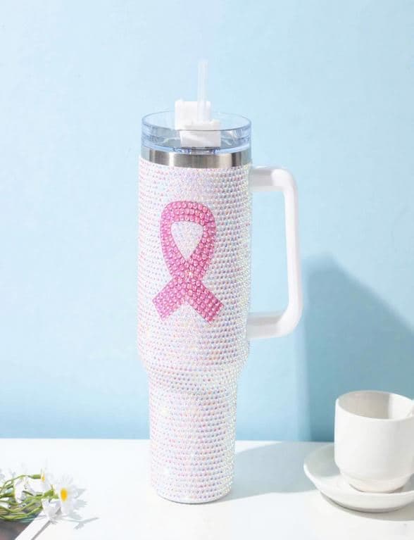 Rhinestone Stainless Steel Tumbler, 1200 ml, Ref. D042