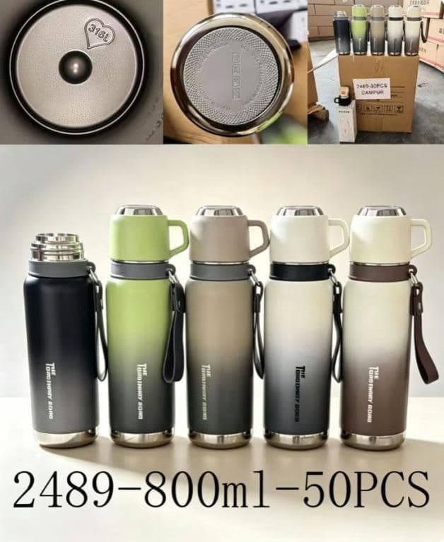 Stainless Steel Vacuum Flask, 650 ml, Ref. T0262