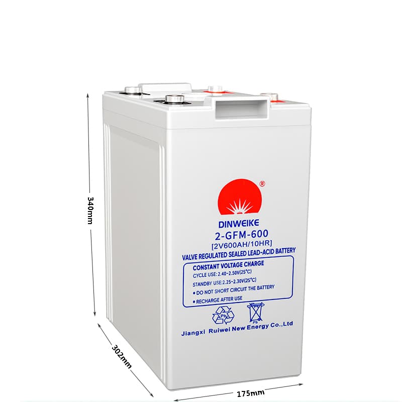 Ruiwei 2V600AH Sealed Lead-Acid Battery, 2V 609Ah, 35kg