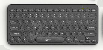 R8 1813 Wired mini Chocolate Keyboard with Round keys English layout, 78 Buttons
