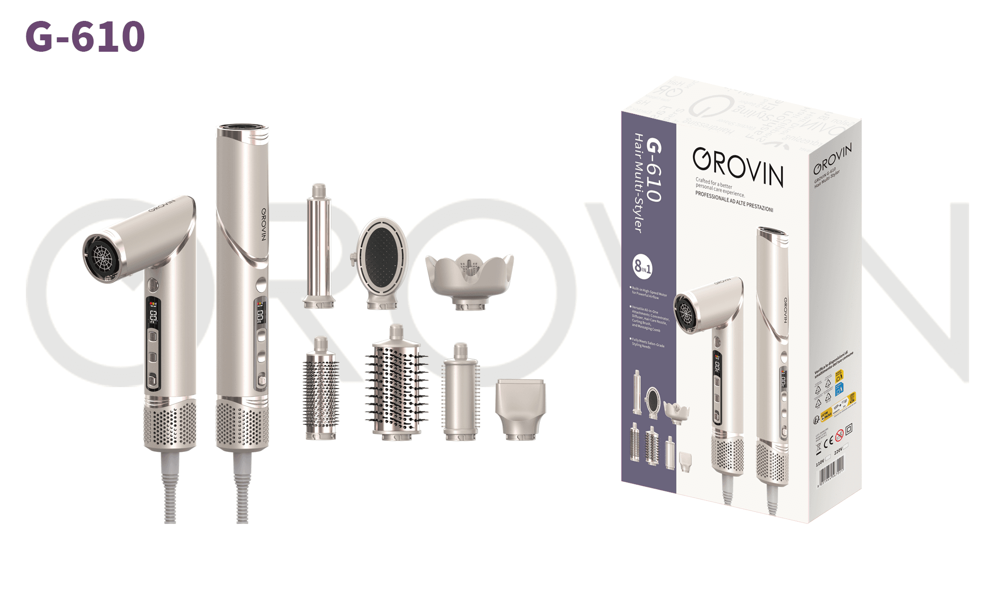 GROVIN G-610 8-in-1 Brushless Motor Styling Set