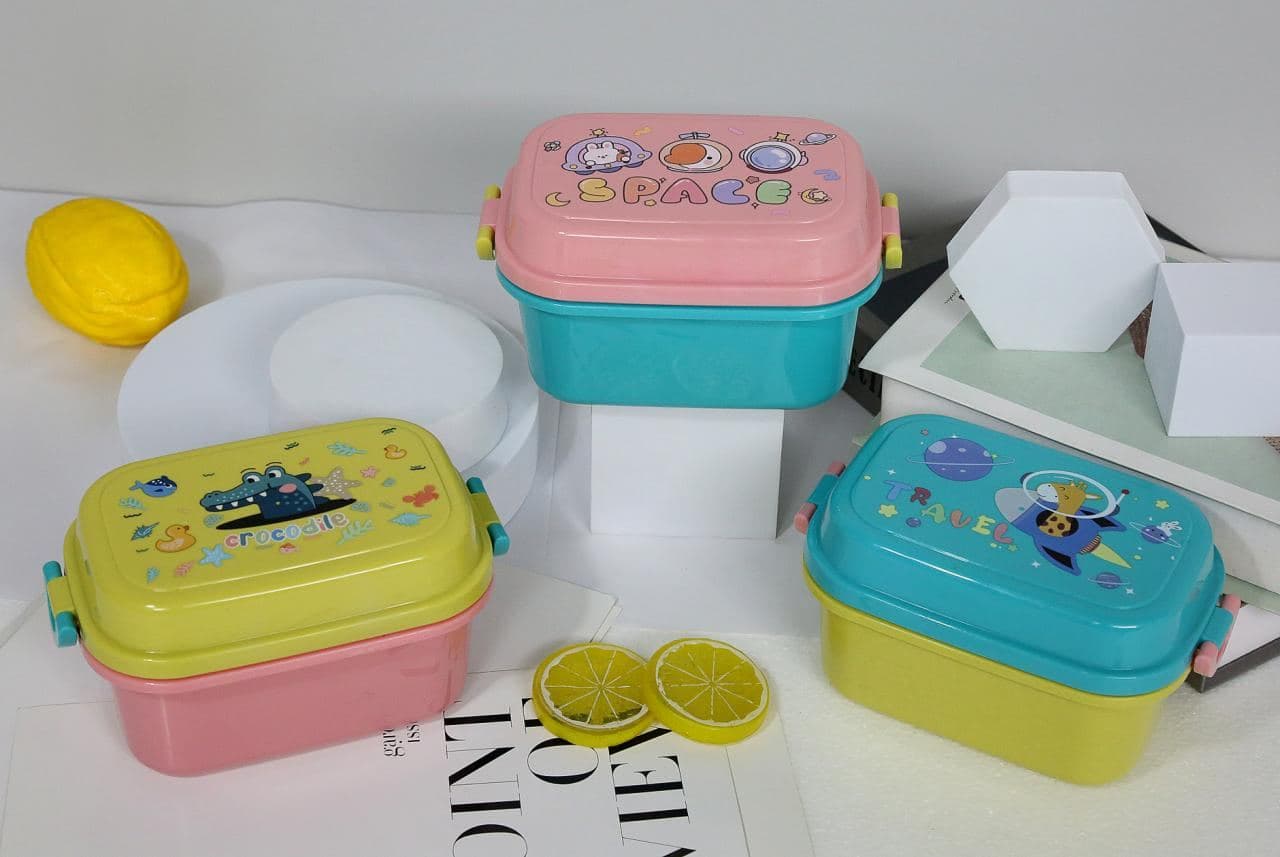 Space Print Kids Lunch Box Set, 63 pcs/carton, carton 64 x 51 x 58 cm