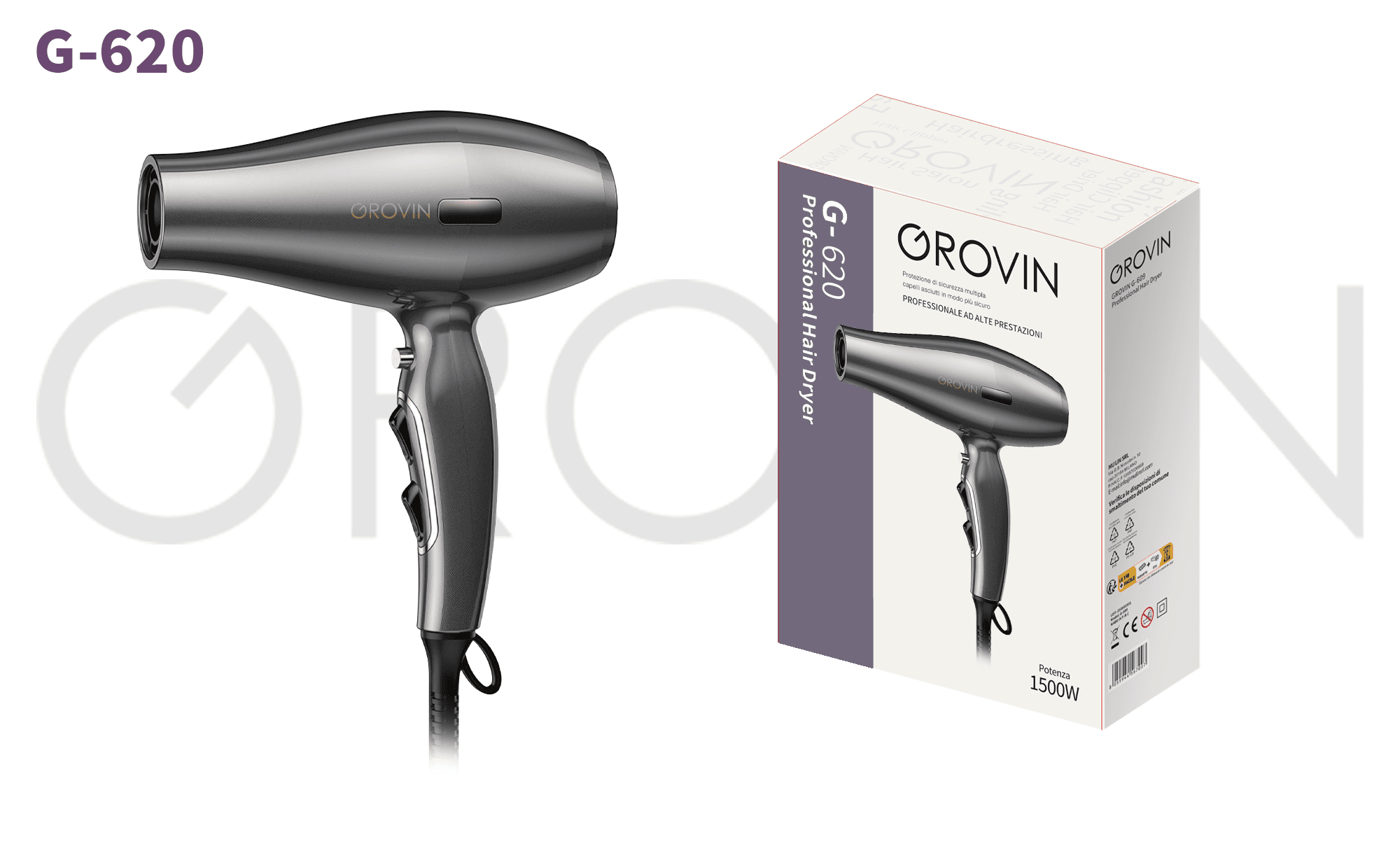 GROVIN G-620 Brushless Motor Hair Dryer