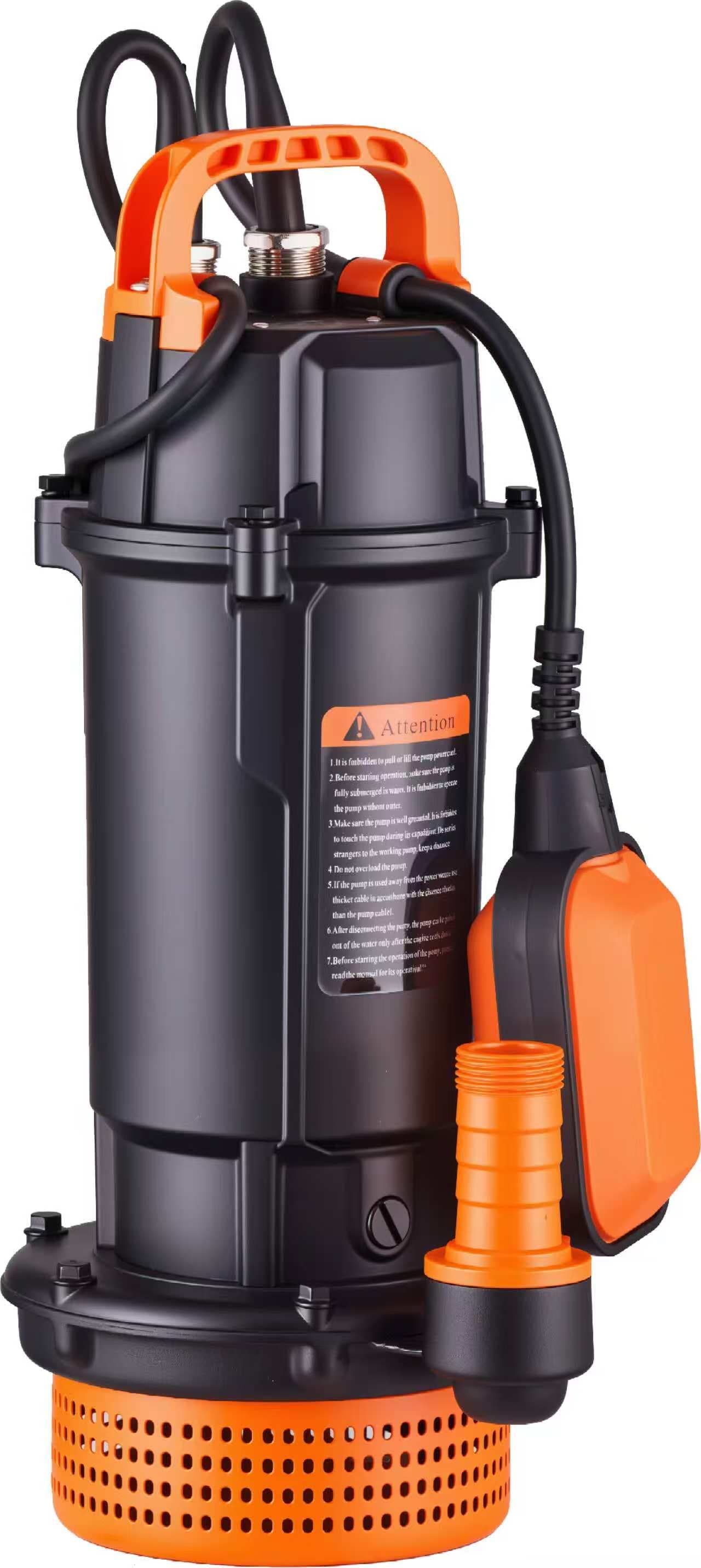 Tolkyo QDX1.5-16-0.37F Submersible Pump, 0.5HP / 0.37KW, 1.5 m3/h, 16m Head, Stator ø96*140p