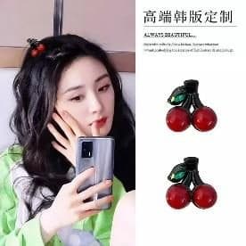 Cherry Hair Ties, Red