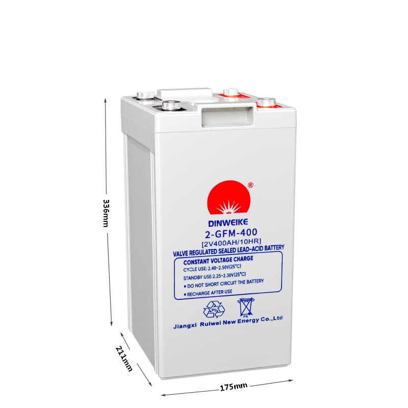 Ruiwei 2V400AH Sealed Lead-Acid Battery, 2V 406Ah, 24.3kg